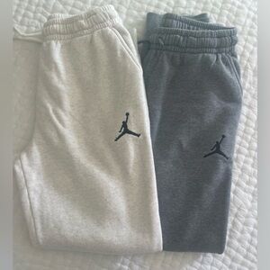 Nike Kids Sweatpants Set - Gray and Cream